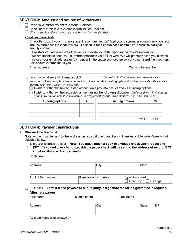 Large thumbnail of Governmental 457(B) Withdrawal Request - Oct 2016
