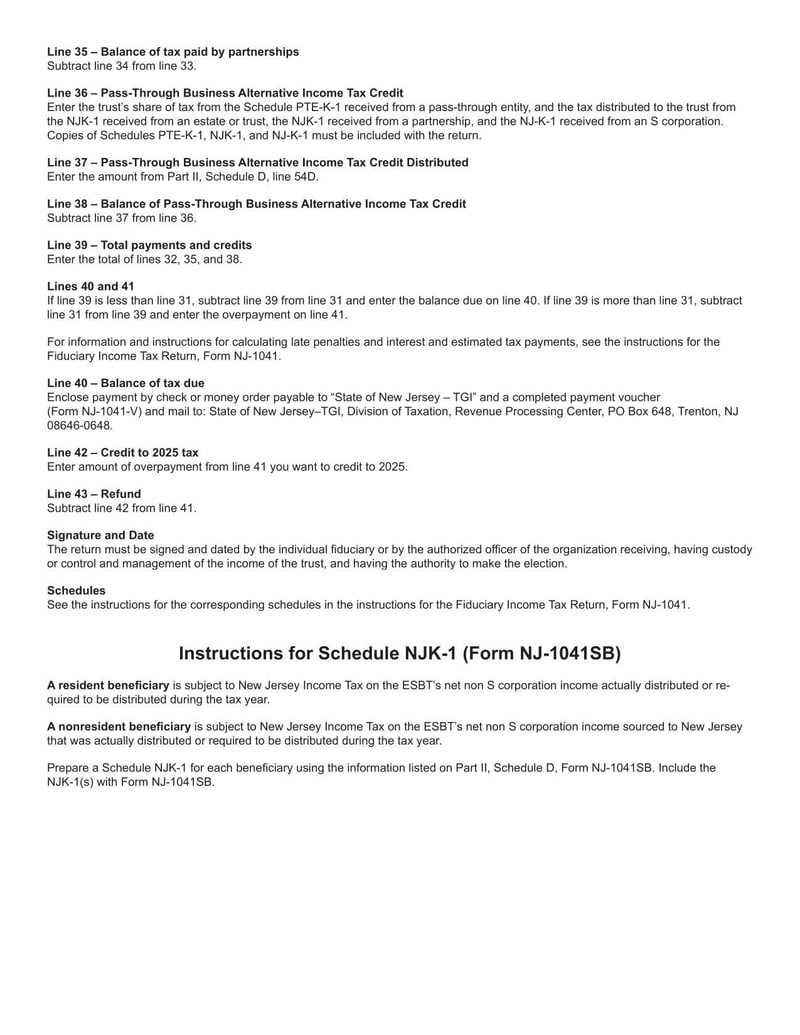 Large thumbnail of Form NJ-1041SB - 2024