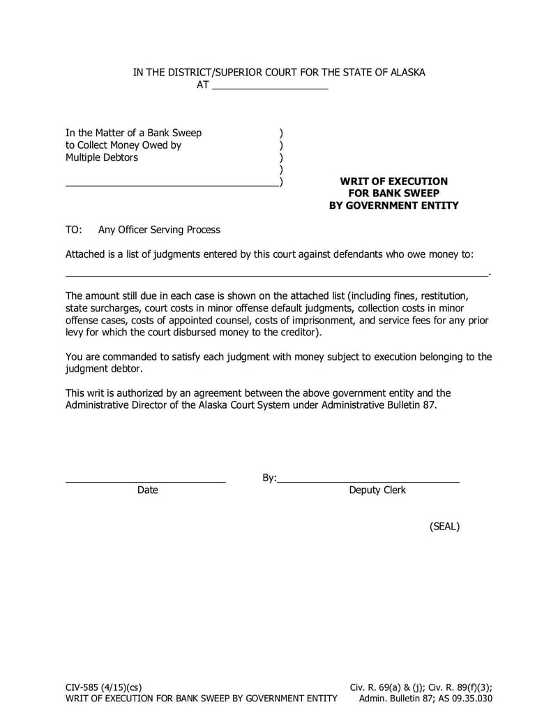 Large thumbnail of Form CIV-585 - Apr 2015