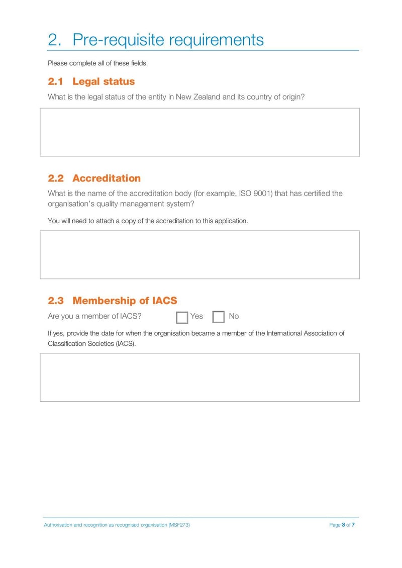 Large thumbnail of Application Form for Authorisation and Recognition as a Recognised Organisation - Jul 2020