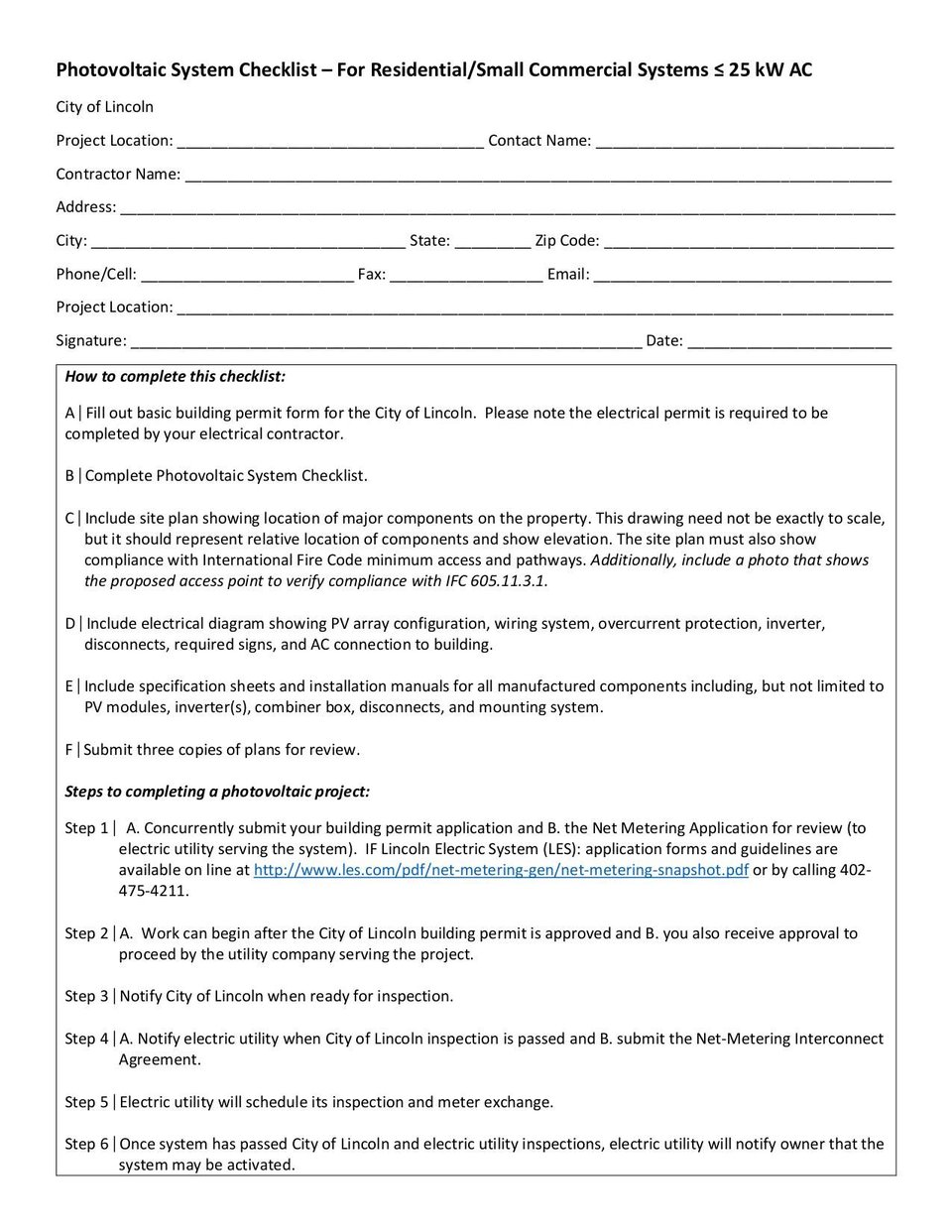 Photovoltaic System Checklist Fill And Sign Online With Lumin 8107