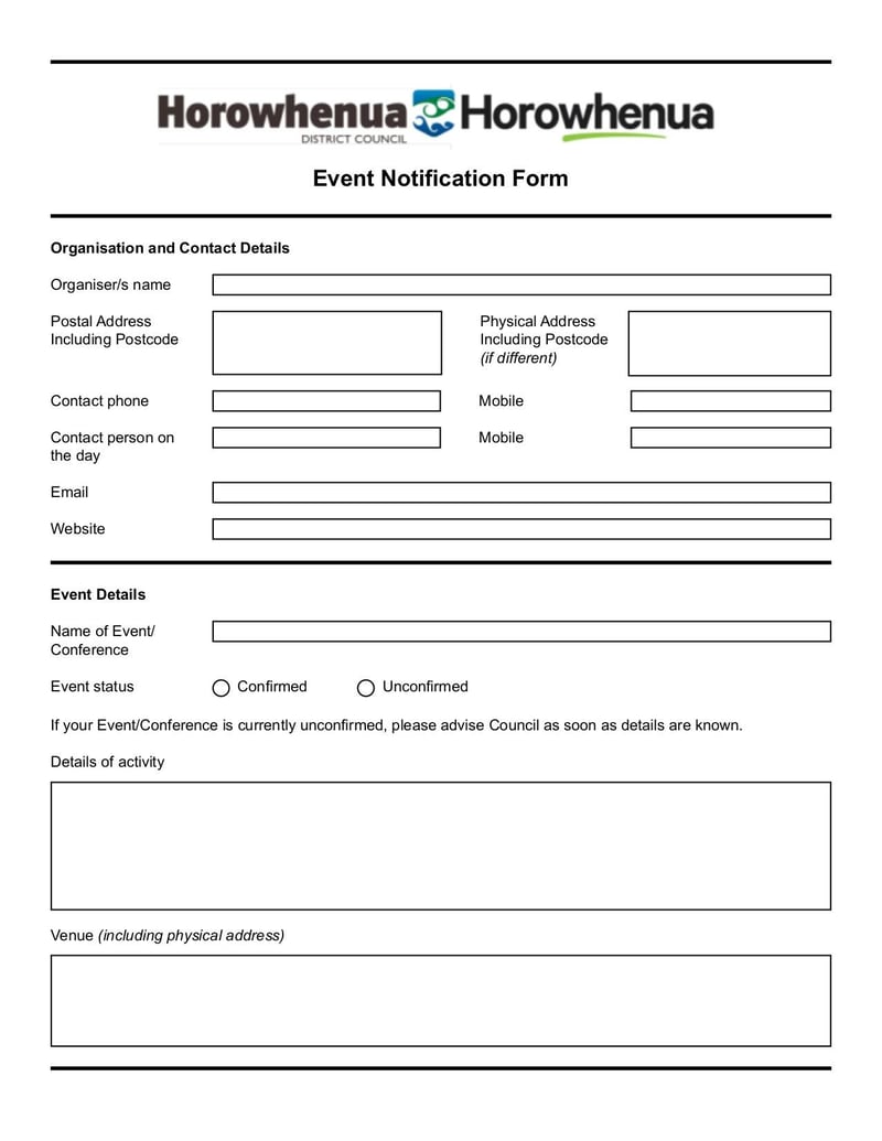 Large thumbnail of Event Notification Form - Jan 2015