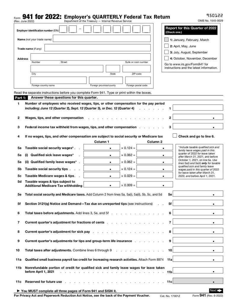 Large thumbnail of Form 941 - Mar 2023