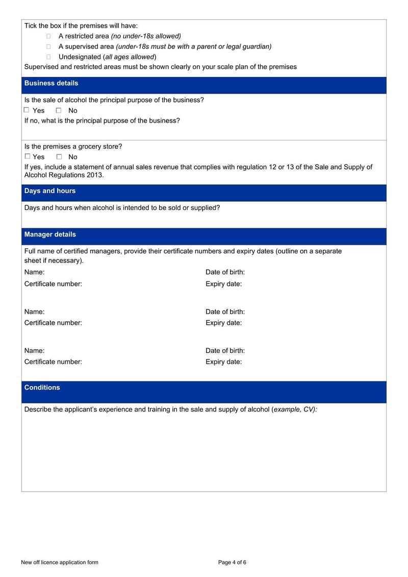 Large thumbnail of New Zealand Application for a New Off-Licence