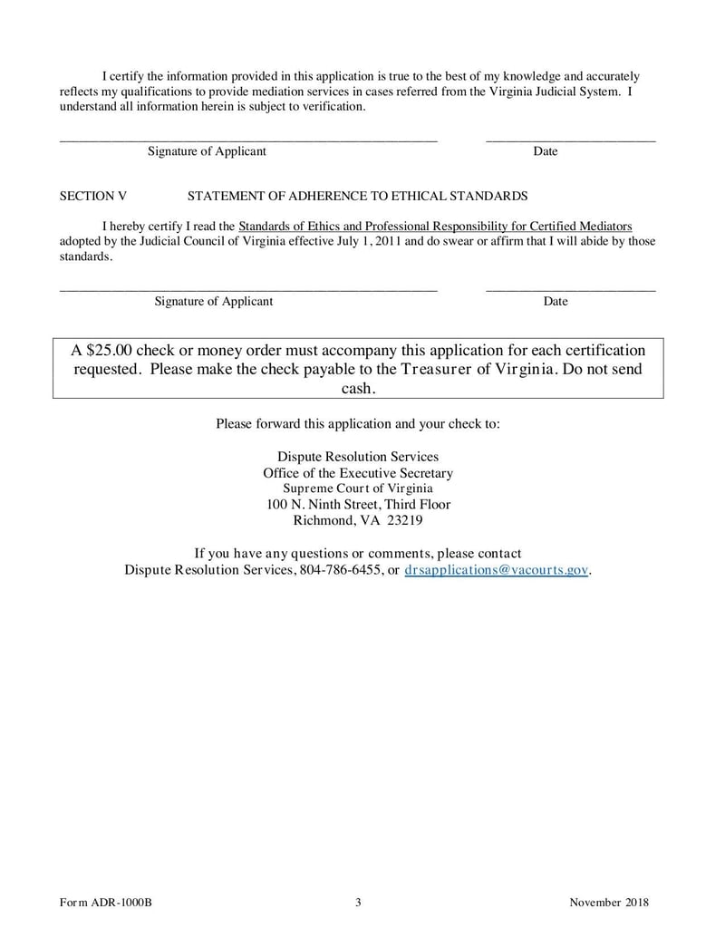 Large thumbnail of Form ADR-1000B - Nov 2018