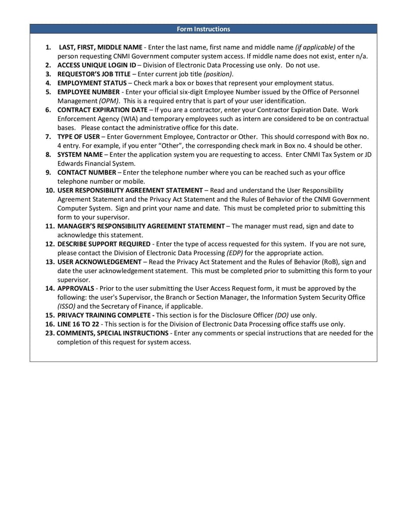 Large thumbnail of User Access Request Form RevTax - Jun 2020