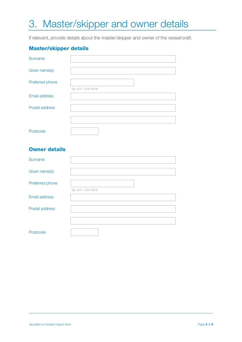 Large thumbnail of Accident or Incident Report Form - Sep 2017