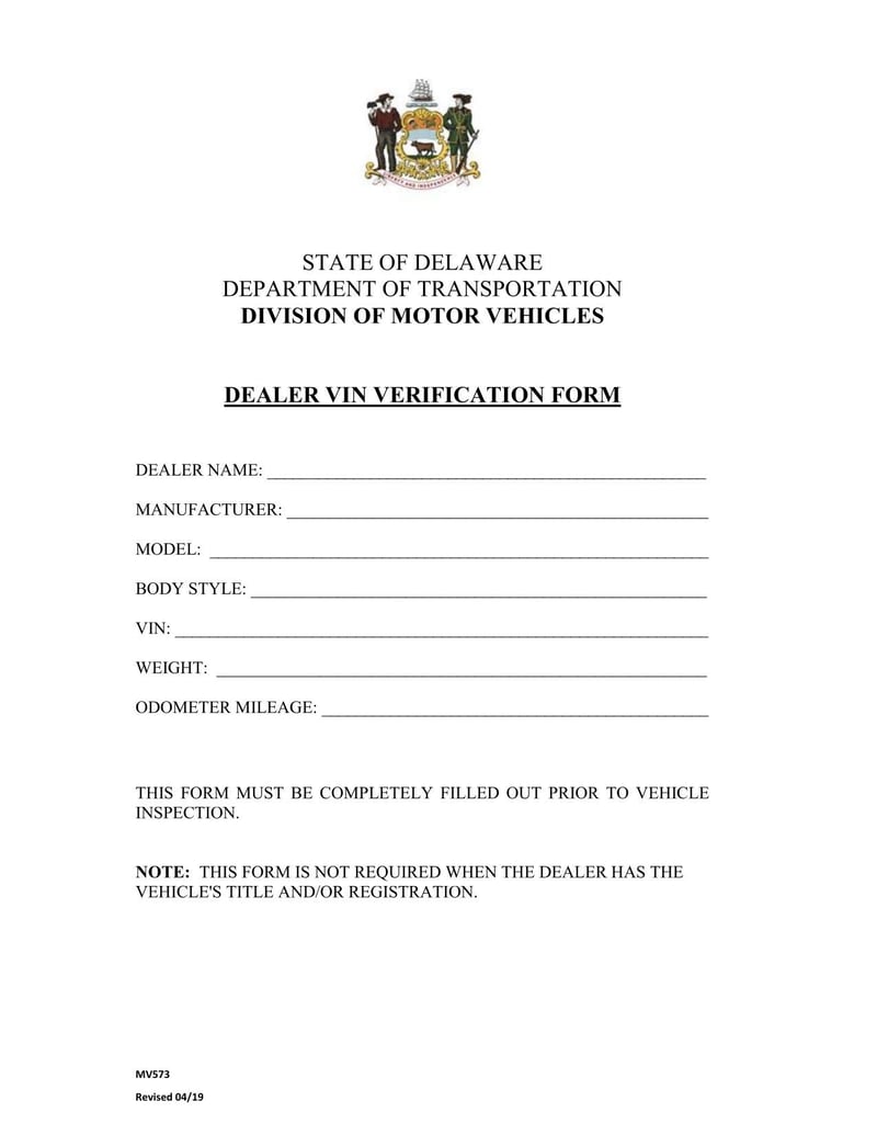 Large thumbnail of Form MV573