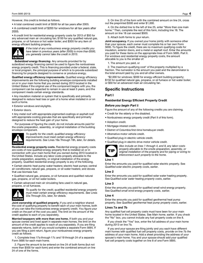Large thumbnail of Form 5695 - Oct 2013