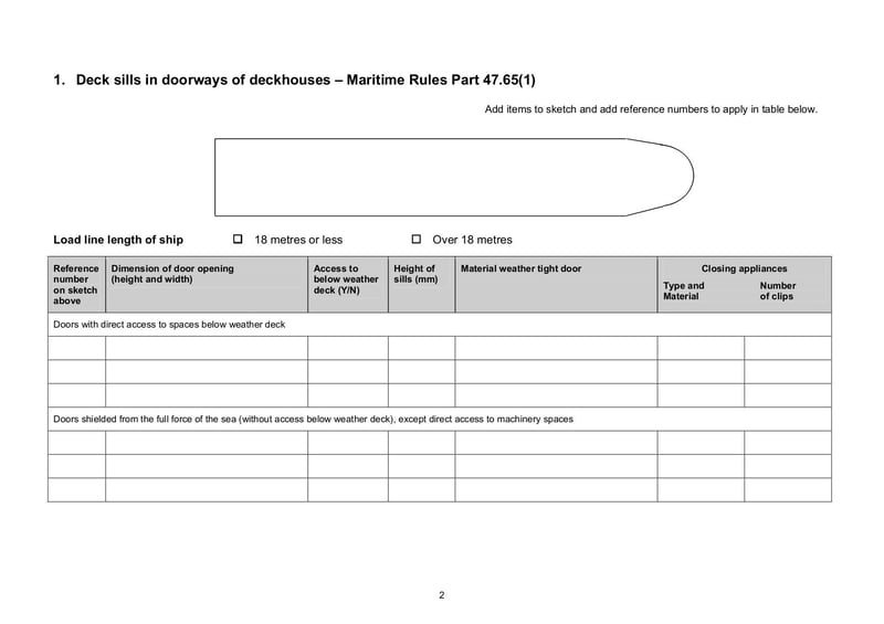 Large thumbnail of Form MLF 15 Record of Assignment Form for Loadline - Feb 2016
