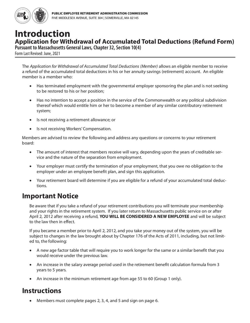 Large thumbnail of Refund Withdrawal Form - Jun 2021