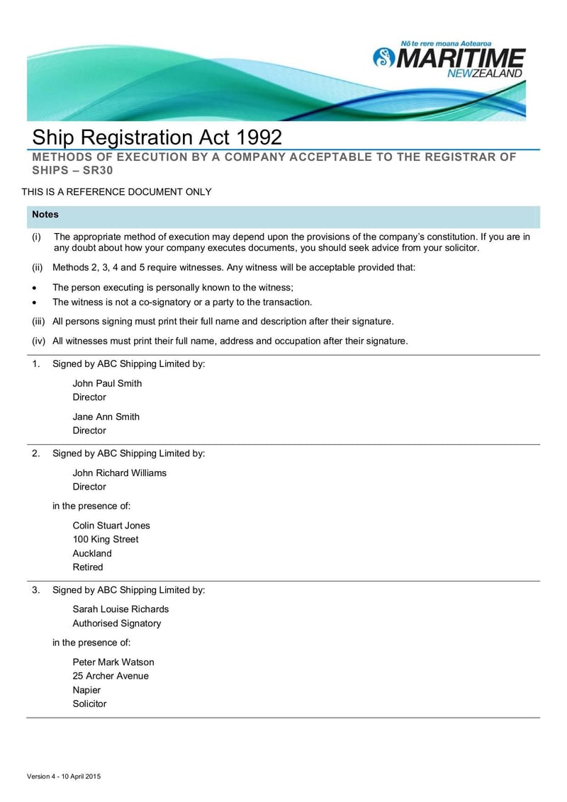 Large thumbnail of SR4 - Declaration of Ownership and Nationality of Transfer - Apr 2015