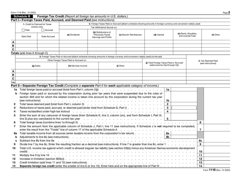 Large thumbnail of Form 1118 - Dec 2022