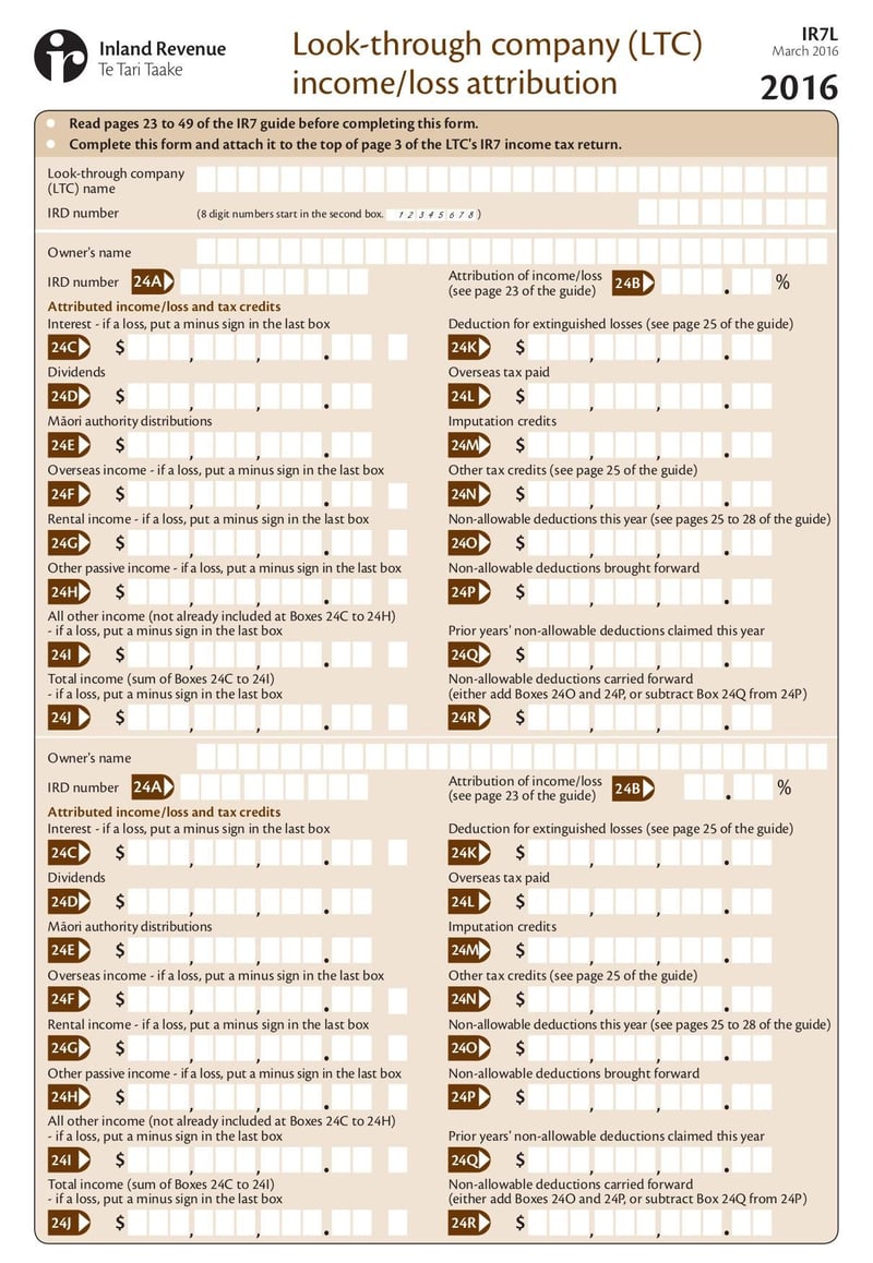 Large thumbnail of Form IR7L - Mar 2016