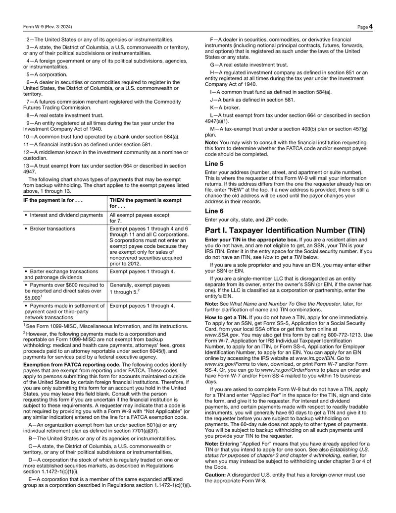 Large thumbnail of Form W-9 (2024)