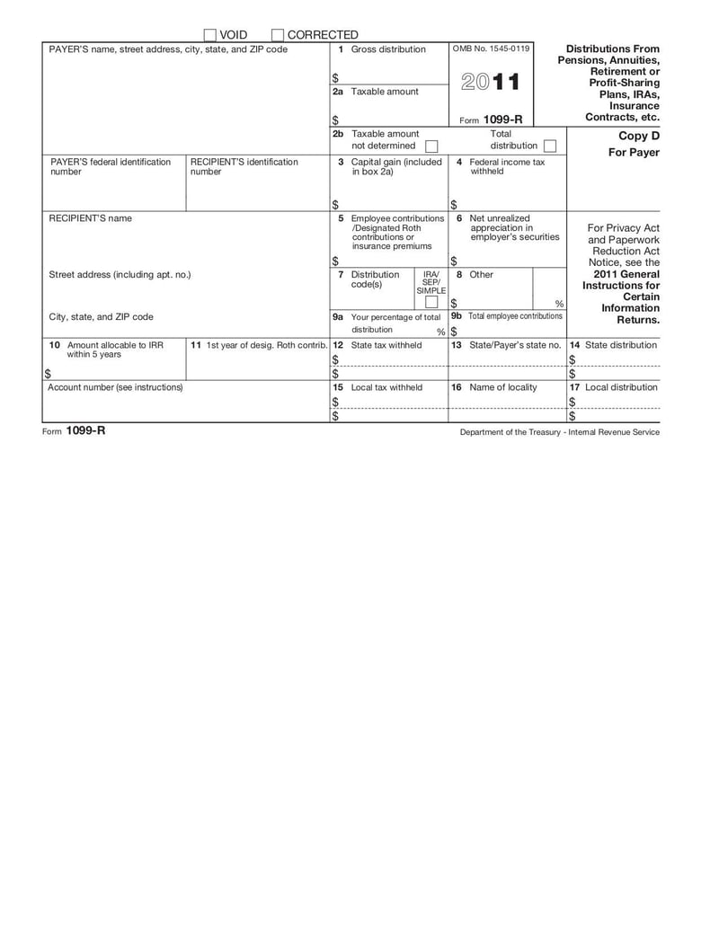 Large thumbnail of Form 1099-R - Sep 2016