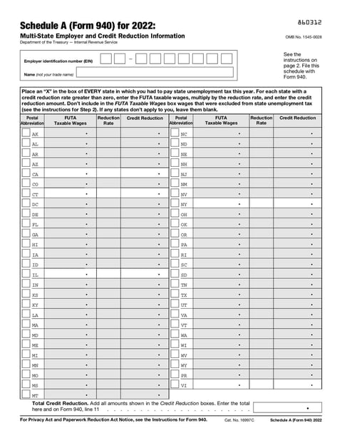 Schedule A (Form 940) - Nov 2022 - page 10