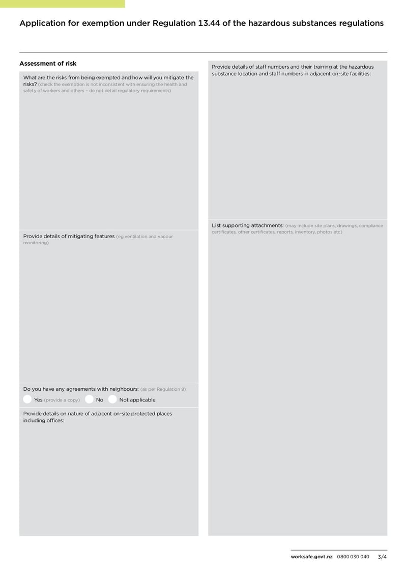 Large thumbnail of Application for Exemption Under Regulation 13-44 of the Hazardous Substances Regulations - Dec 2019
