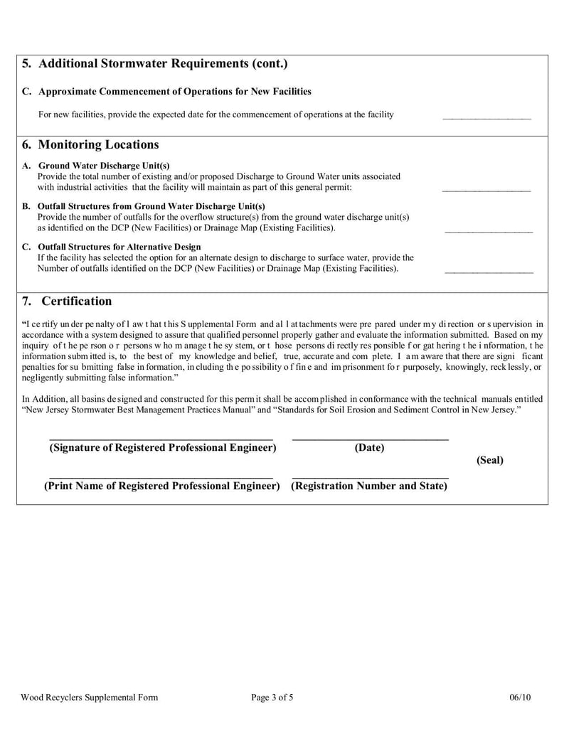 Large thumbnail of Wood Recyclers Supplemental Form - Jun 2010