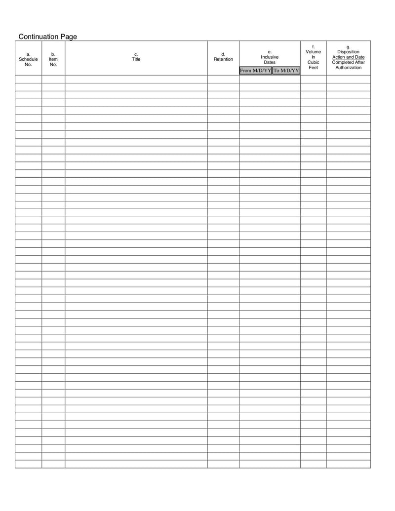 Large thumbnail of Records2a Blank Disposition Document - Jun 2013