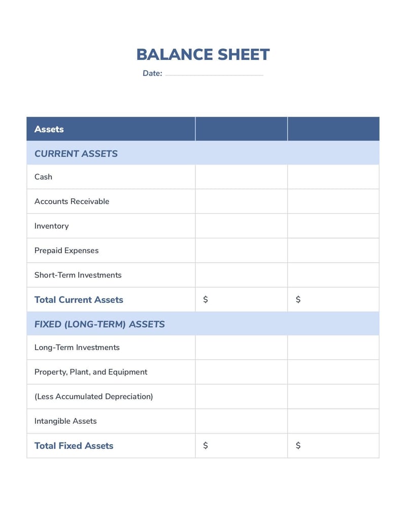 Large thumbnail of Balance Sheet Template