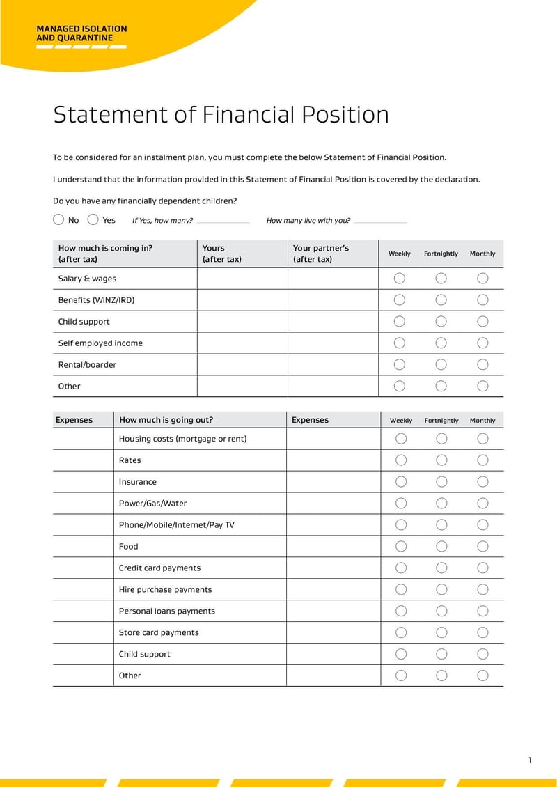 Large thumbnail of MIQ Statement of Financial Position Form - May 2022