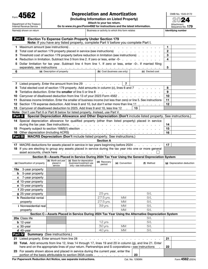 Large thumbnail of Form 4562