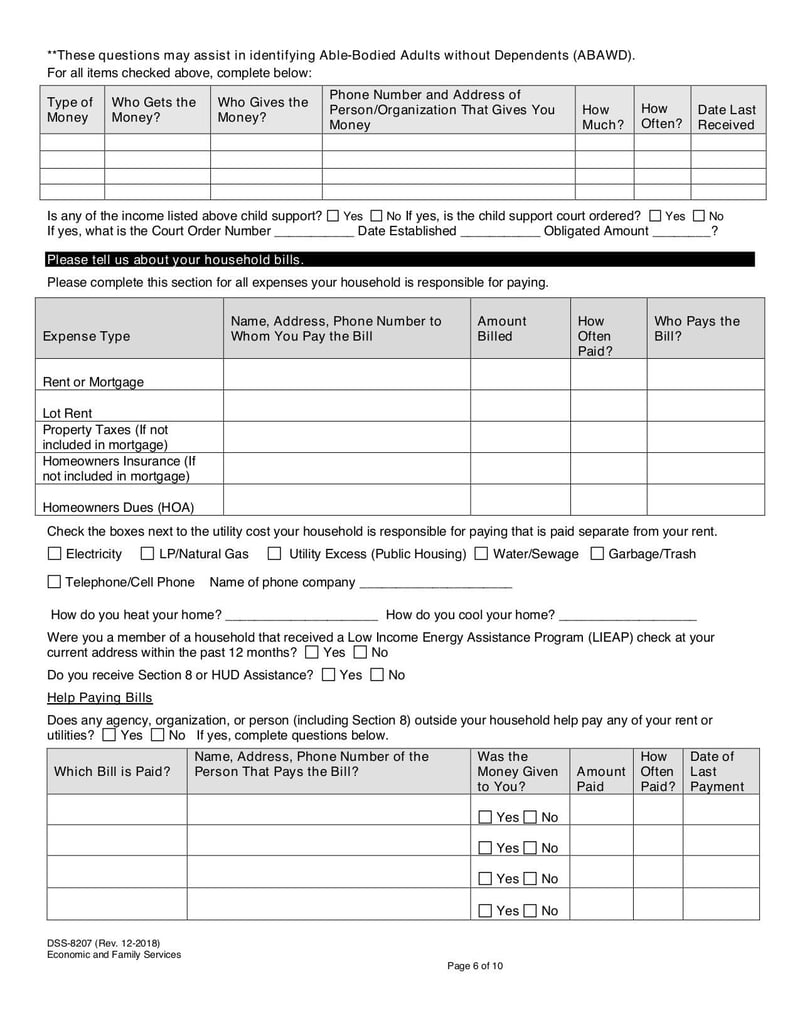 Large thumbnail of Form DSS-8207 - Jan 2019