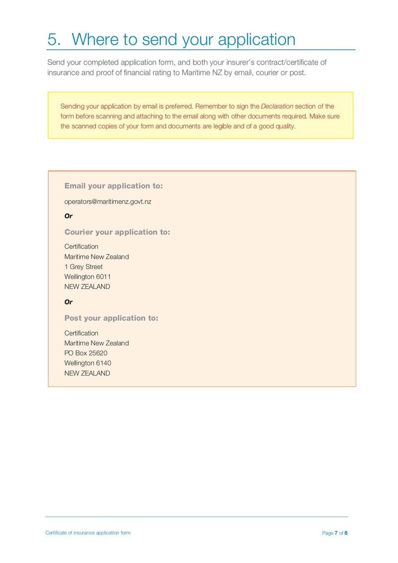 Large thumbnail of Certificates of Insurance Application Form for Oil Tankers and Ships - Jun 2020