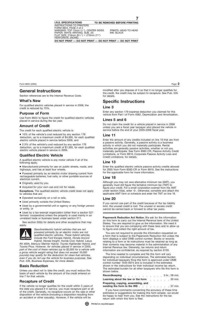 Large thumbnail of Form 8834 - Jan 2005