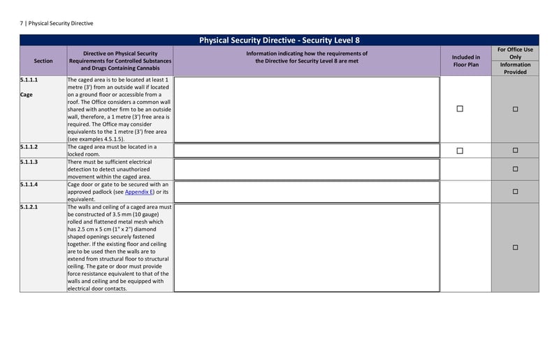 Large thumbnail of Physical Security Directive - Security Level 8 - Aug 2021