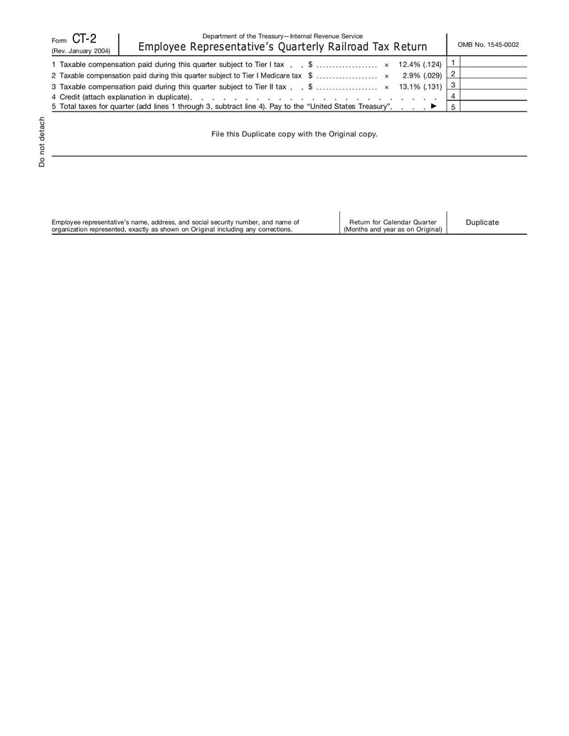 Large thumbnail of Form CT-2 - Jan 2004