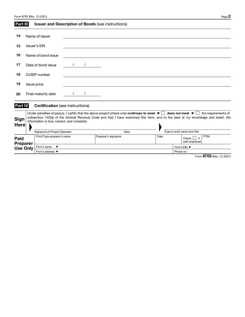 Large thumbnail of Form 8703 - Dec 2021