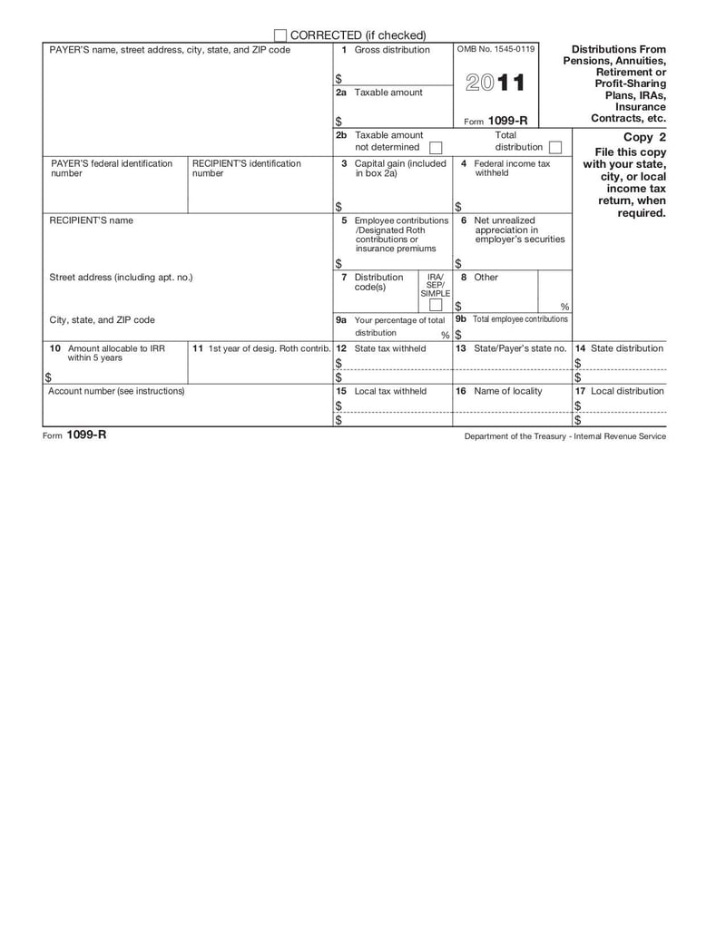 Large thumbnail of Form 1099-R - Sep 2016