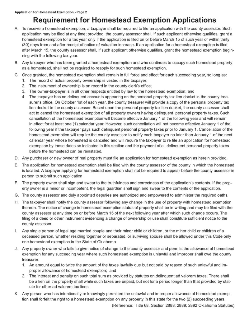 Large thumbnail of Form 921 Application for Homestead Exemption - Nov 2020