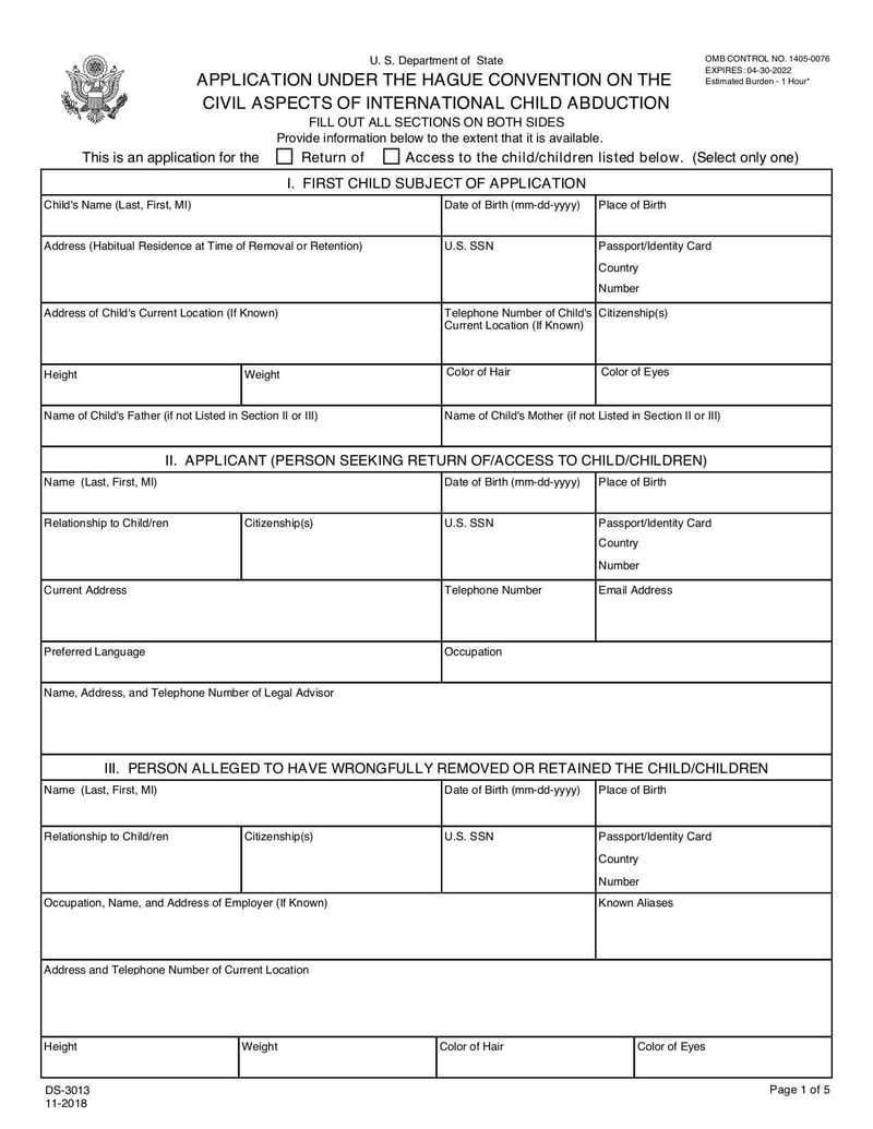 Large thumbnail of Form DS3013 - Nov 2018