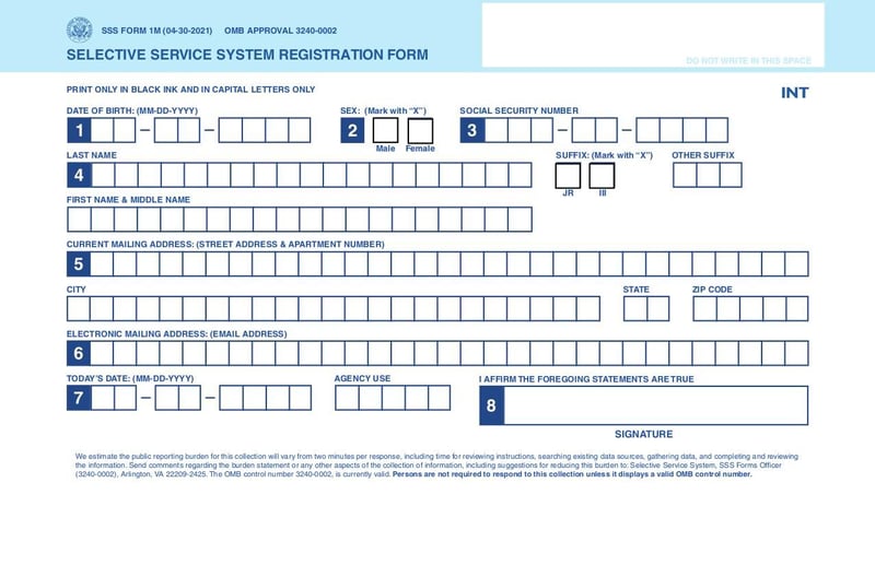 Large thumbnail of SSS FORM 1M - Apr 2018