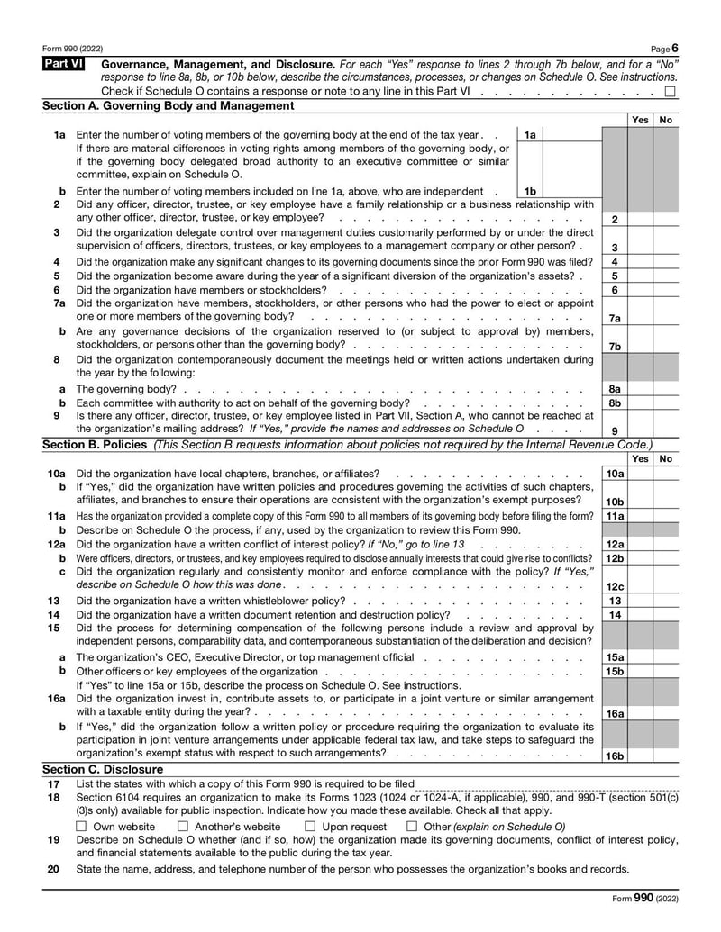 Large thumbnail of Form 990 - Dec 2022