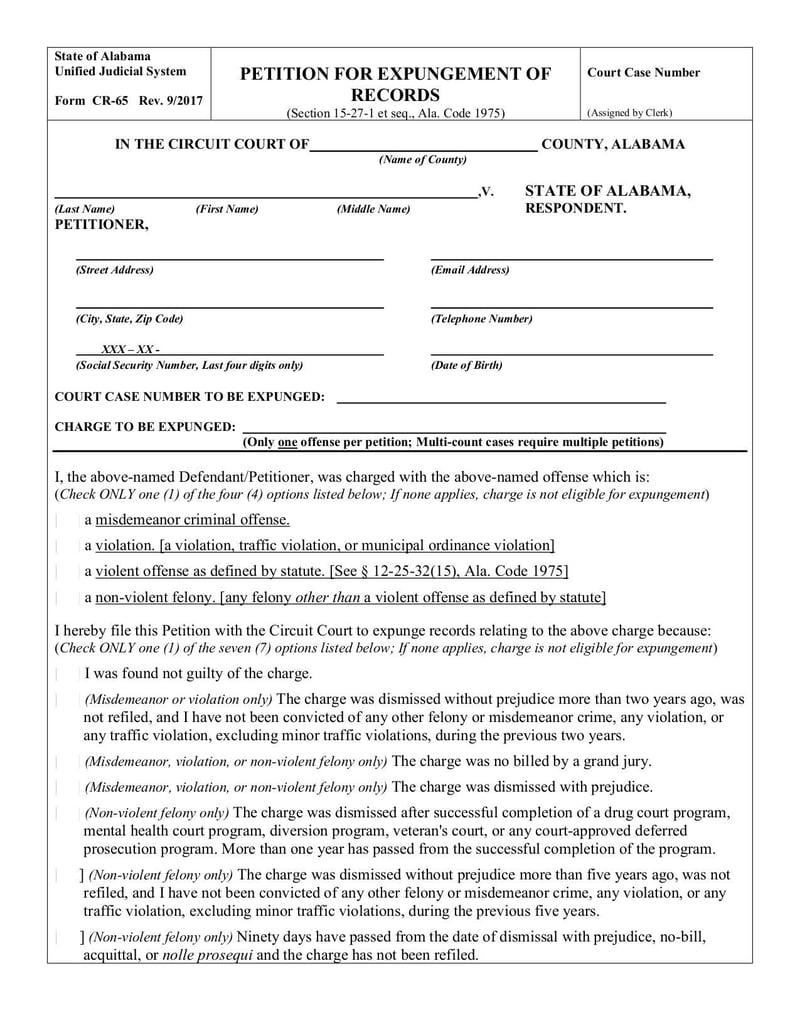 Large thumbnail of Form CR-65 - Sep 2017