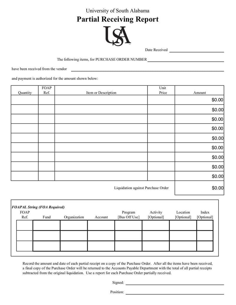 Large thumbnail of Partial Receiving Report - Jul 2018
