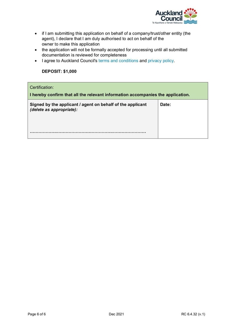 Large thumbnail of Wetland Fast Track Consent Checklist - Dec 2021