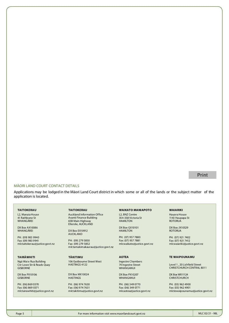 Large thumbnail of MLC Form 98L - Apr 2021