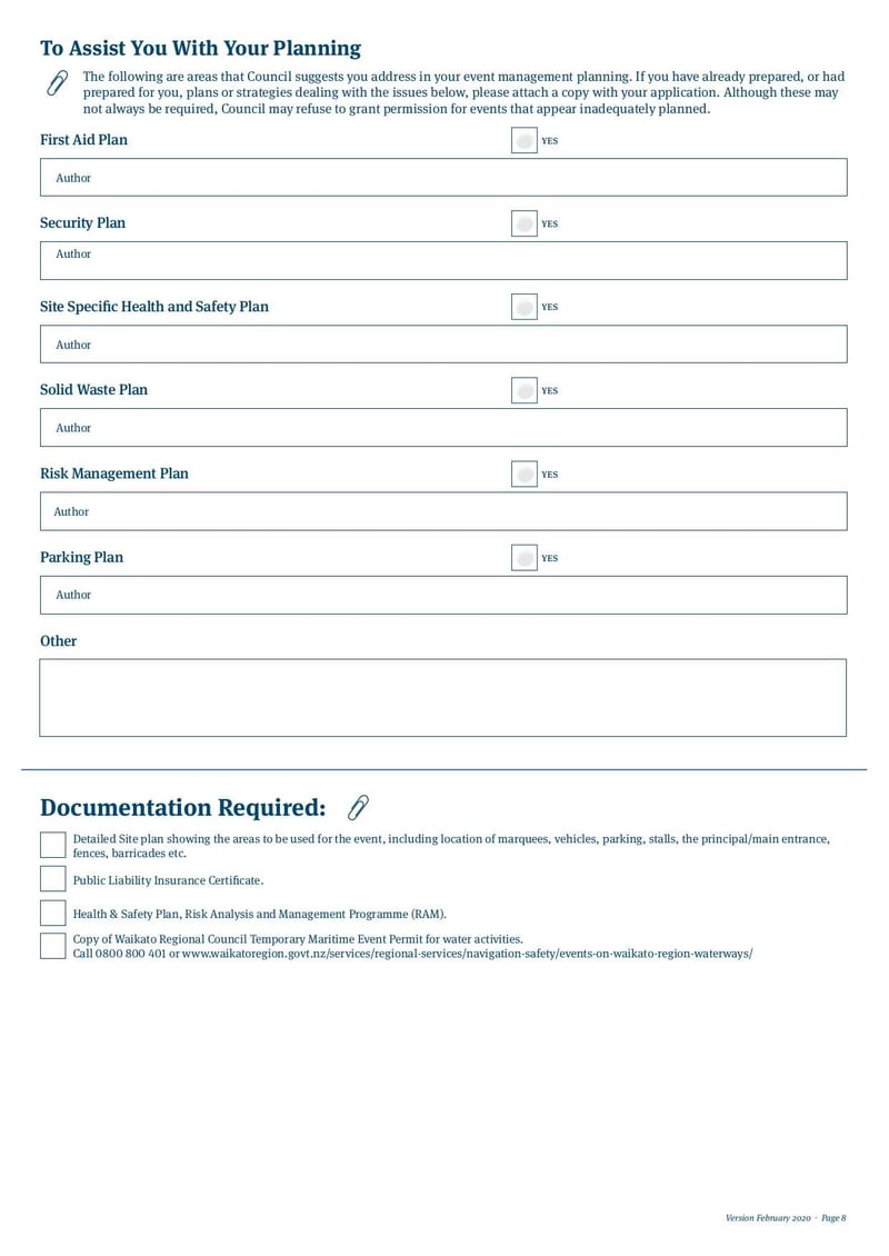 Large thumbnail of Application for Events and Activities Permit V3 - Feb 2020