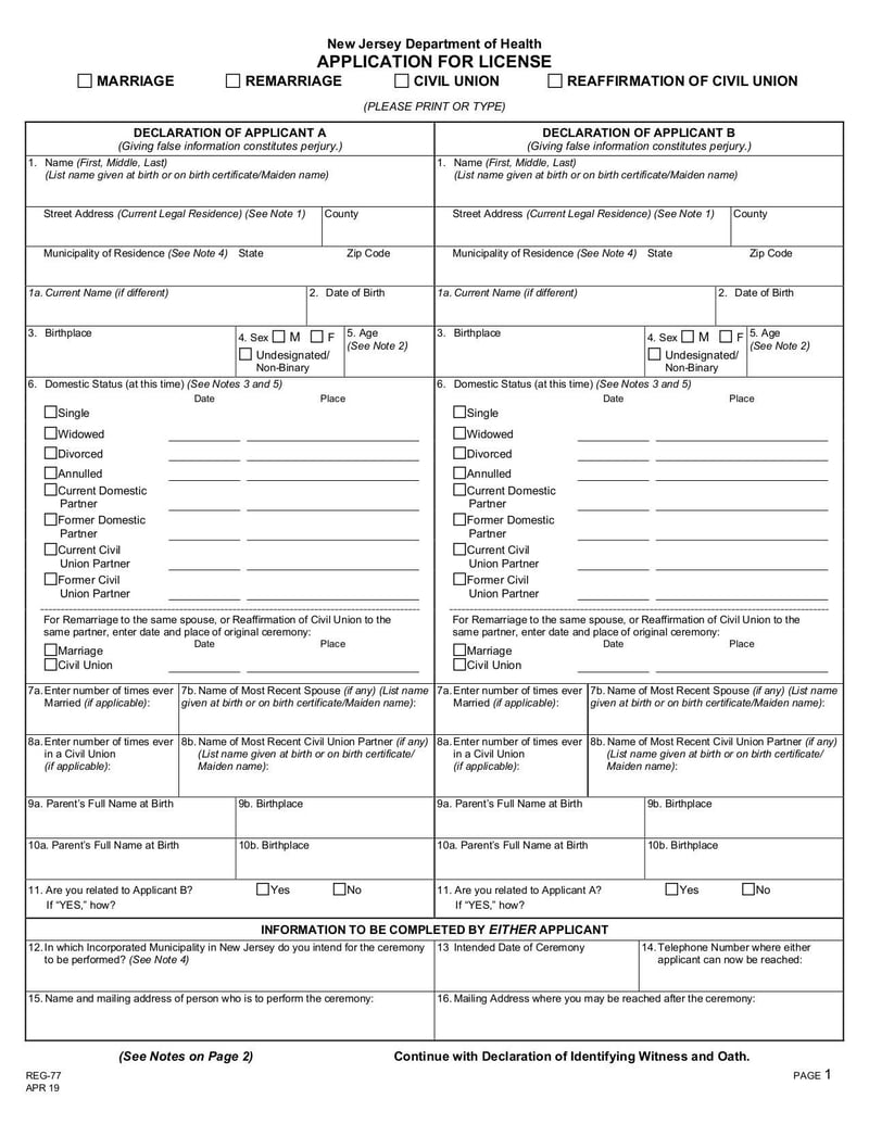 Large thumbnail of Form REG-77 - May 2020