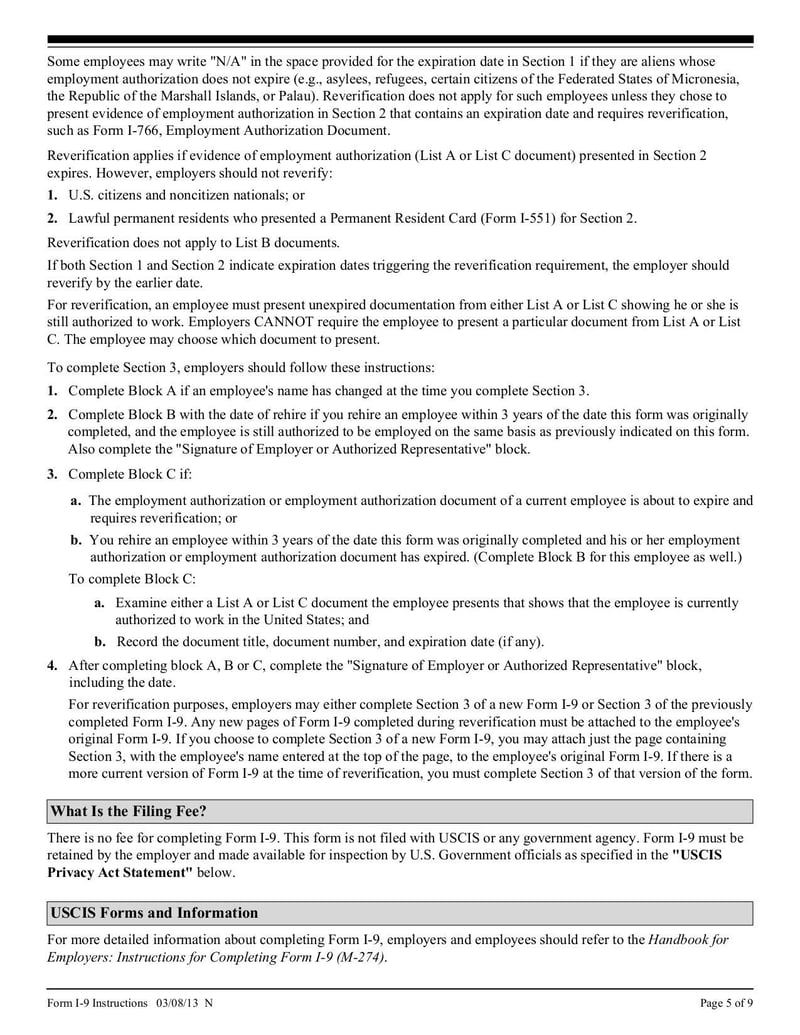 Large thumbnail of Employment Eligibility Verification Form I-9 - Mar 2016