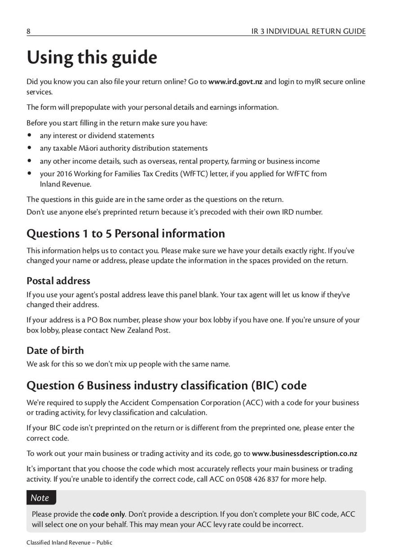 Large thumbnail of IR3G Individual Tax Return Guide - Mar 2016
