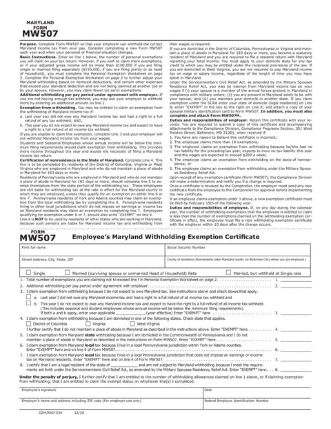 MD Withholding Form MW507 | Fill and sign online with Lumin