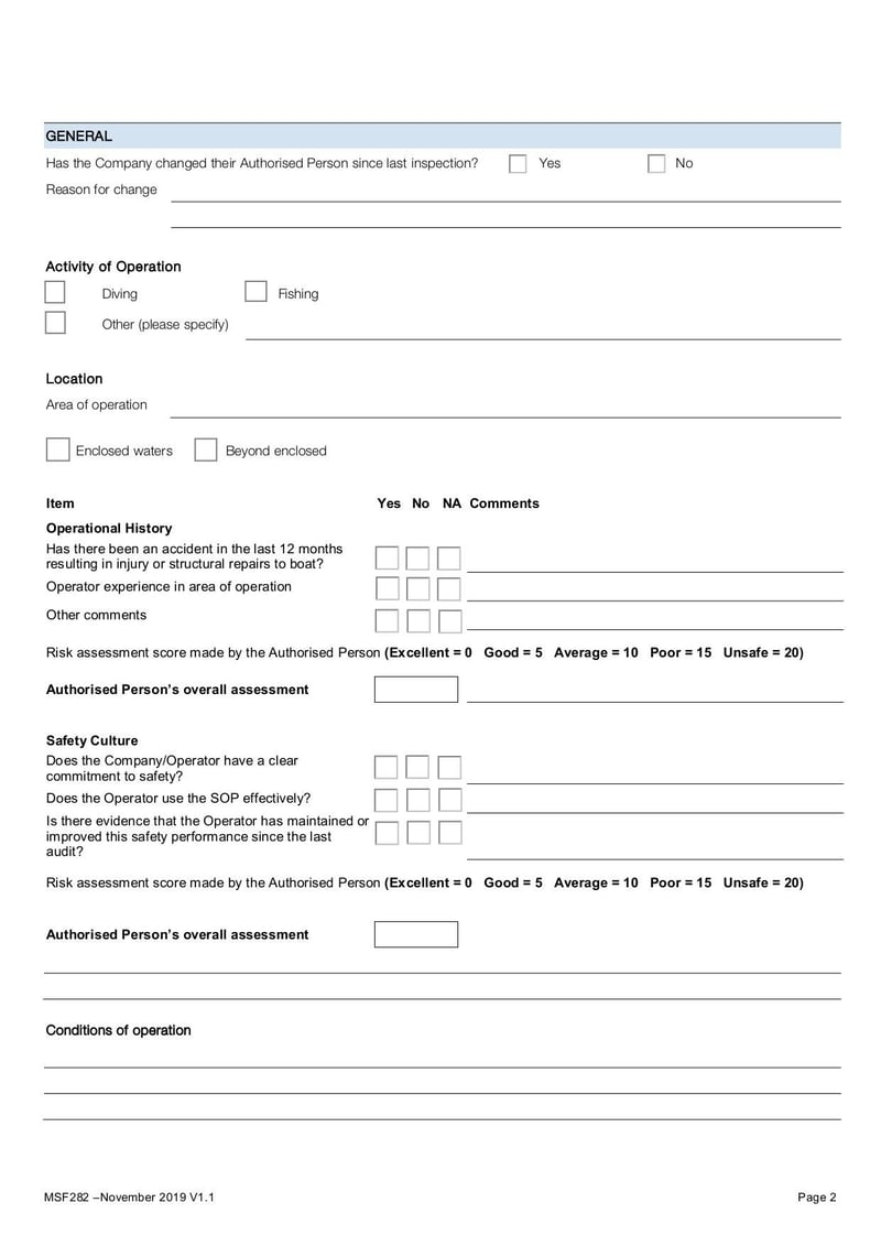 Large thumbnail of SOP Checklist 6m Vessels - Nov 2019
