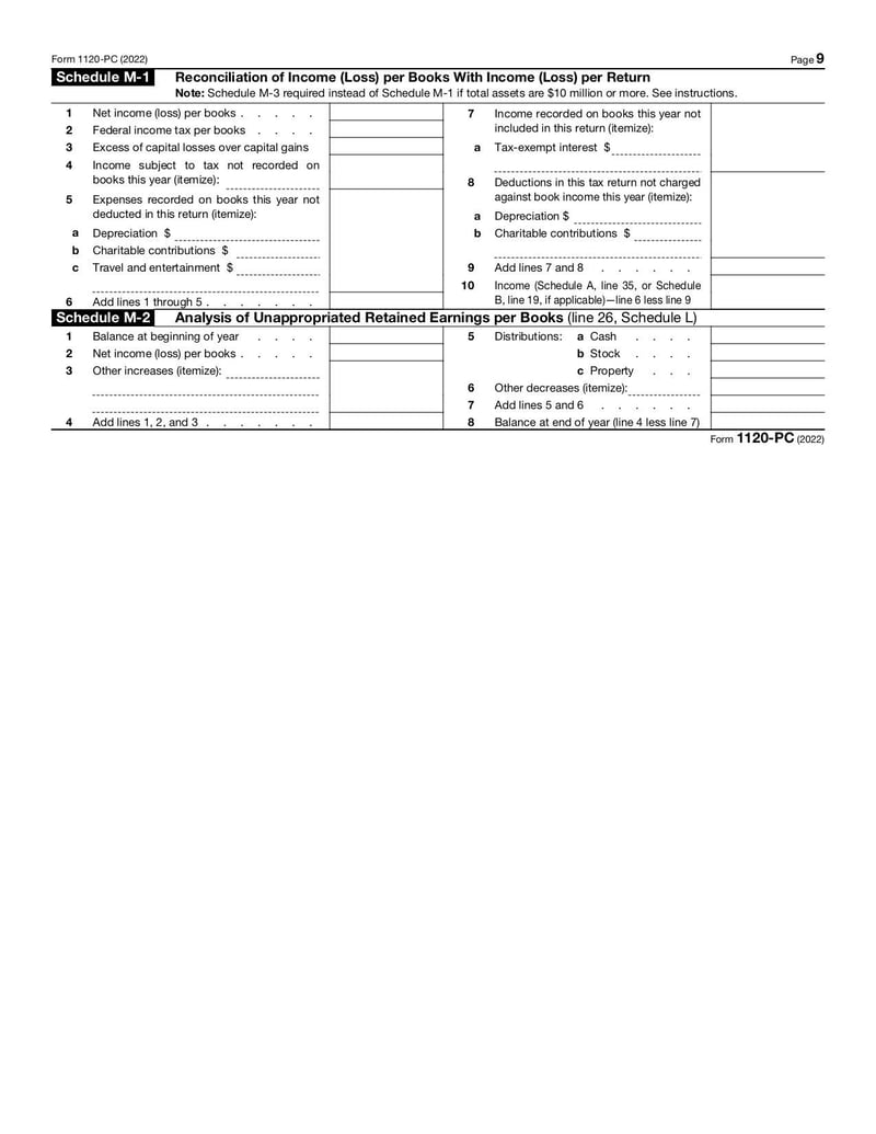 Large thumbnail of Form 1120-PC - Jan 2022