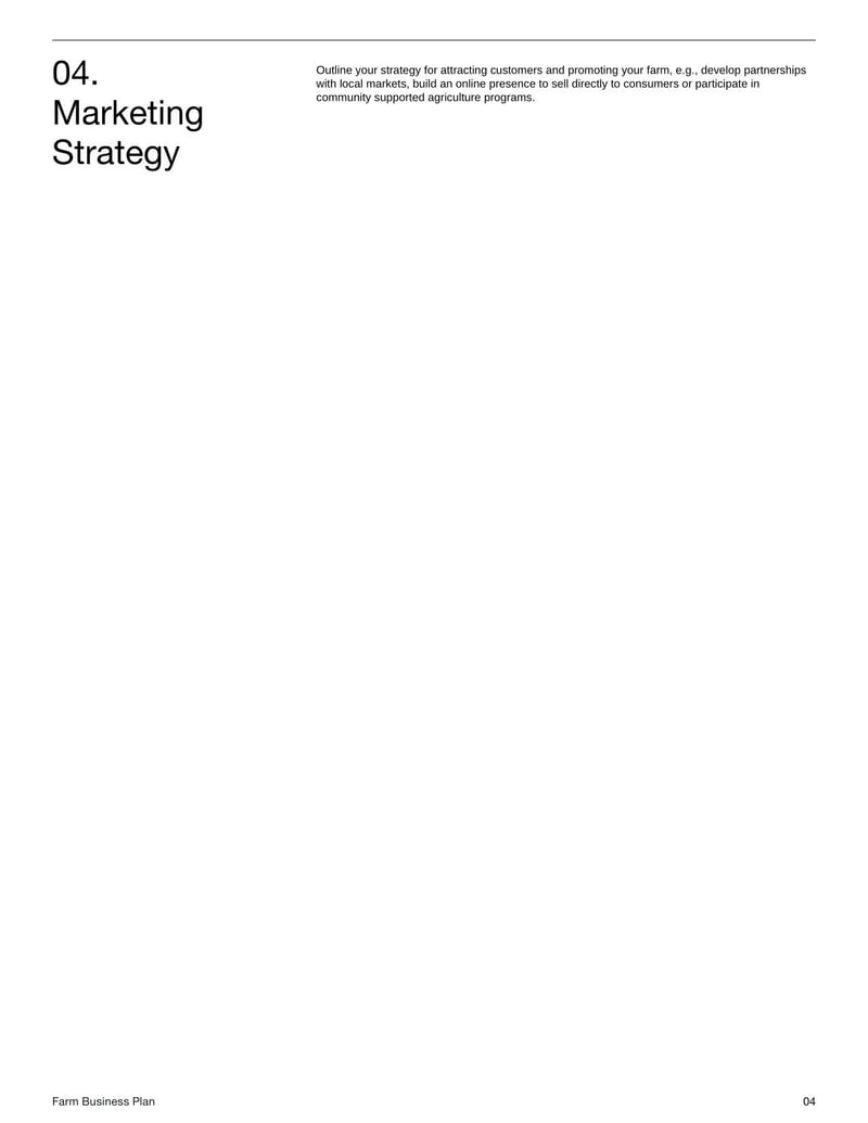 Farm Business Plan for managing crop, livestock or agribusiness operations and financials